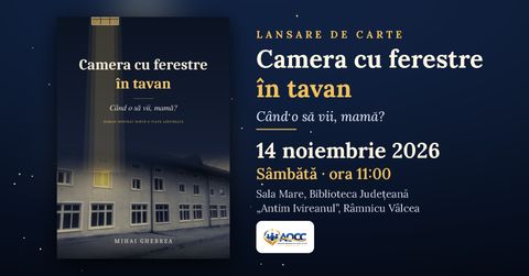 Lansarea Cărții ”Camera cu ferestre în tavan”